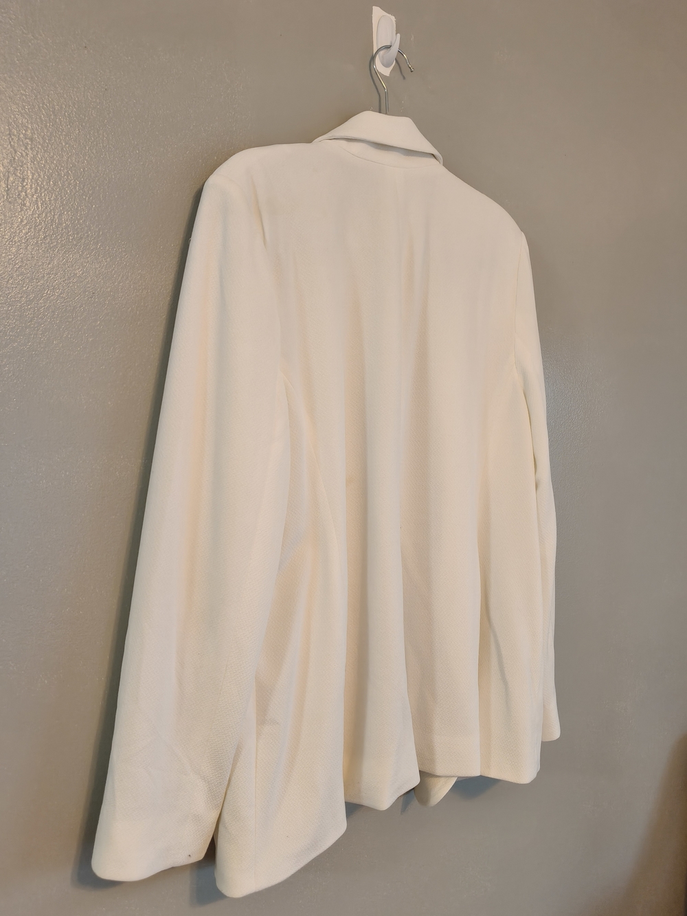 Open-Front Off-white Blazer Jacket - Picture 2 of 4